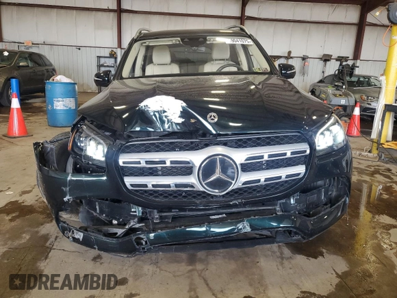 2021 Mercedes-Benz GLS 450 with VIN 4JGFF5KE6MA419030, listed as a Copart auction lot 59041075 with 39,780 mi miles and Salvage title. Bid and sale history available at DreamBid. Image 5.