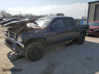 2004 Dodge Dakota SLT with VIN 1D7HG48N24S561869, listed as a Copart auction lot 49946485 with 0 miles and Salvage Title. Bid and sale history available at carsss.com. Image 1.