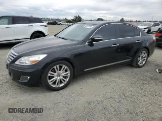 2010 Hyundai Genesis with VIN KMHGC4DF7AU071553, listed as a Copart auction lot 48318205 with 118,062 mi miles and Salvage Title. Bid and sale history available at carsss.com. Image 1.