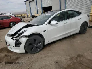 2020 Tesla Model 3 Long Range with VIN 5YJ3E1EB7LF628125, listed as a Copart auction lot 47869815 with 67,927 mi miles and Salvage Title. Bid and sale history available at carsss.com. Image 1.
