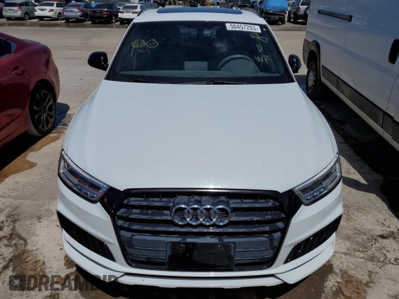 2018 Audi Q3 Premium Plus with VIN WA1HCCFS6JR029224, listed as a Copart auction lot 50457203 with 59,217 mi miles. Bid and sale history available at carsss.com. Image 5.