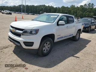 2019 Chevrolet Colorado 2WD Work Truck with VIN 1GCGSBEN6K1357902, listed as a Copart auction lot 59794615 with 140,373 mi miles and Salvage title. Bid and sale history available at DreamBid. Image 1.