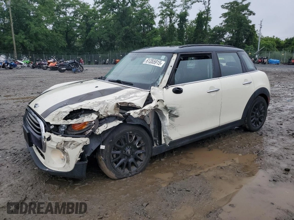 2017 MINI Hardtop 4 Door Cooper with VIN WMWXU1C53H2E18584, listed as a Copart auction lot 61355915 with 56,171 mi miles and Salvage title. Bid and sale history available at DreamBid. Image 1.