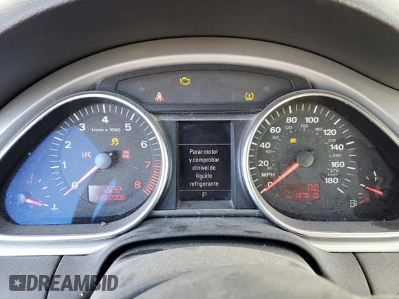 2009 Audi Q7 with VIN WA1AY74L29D006909, listed as a Copart auction lot 45158805 with 137,610 mi miles and Salvage Title. Bid and sale history available at carsss.com. Image 9.