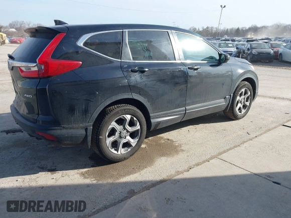 2019 Honda CR-V EX with VIN 2HKRW2H58KH660245, listed as a IAAI auction lot 41773041 with 52,498 mi miles and . Bid and sale history available at DreamBid. Image 4.
