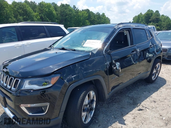 2018 Jeep Compass Limited with VIN 3C4NJDCBXJT332524, listed as a IAAI auction lot 42618421 with 61,854 mi miles and . Bid and sale history available at DreamBid. Image 6.