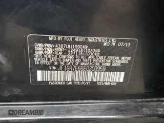 2014 Subaru WRX WRX Premium with VIN JF1GR7E66EG200959, listed as a Copart auction lot 78031034 with 149,174 mi miles and Clean title. Bid and sale history available at DreamBid. Image 12.