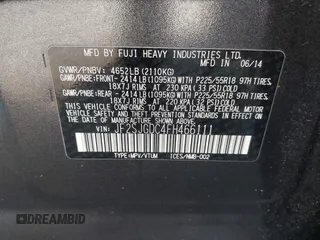 2015 Subaru Forester 2.0XT Premium with VIN JF2SJGDC4FH466111, listed as a IAAI auction lot 41900861 with 142,898 mi miles. Bid and sale history available at carsss.com. Image 9.