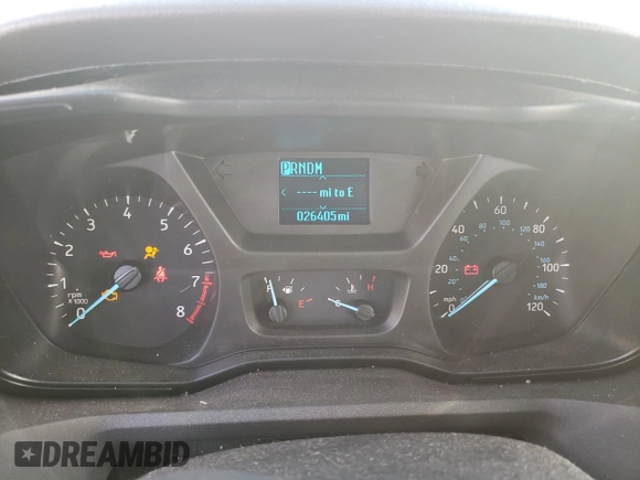 2018 Ford Transit XL with VIN 1FMZK1CM1JKB41666, listed as a Copart auction lot 74843154 with 26,405 mi miles and Salvage title. Bid and sale history available at DreamBid. Image 9.