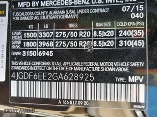 2016 Mercedes-Benz GL with VIN 4JGDF6EE2GA628925, listed as a Copart auction lot 74132604 with 131,696 mi miles and Salvage Title. Bid and sale history available at carsss.com. Image 13.