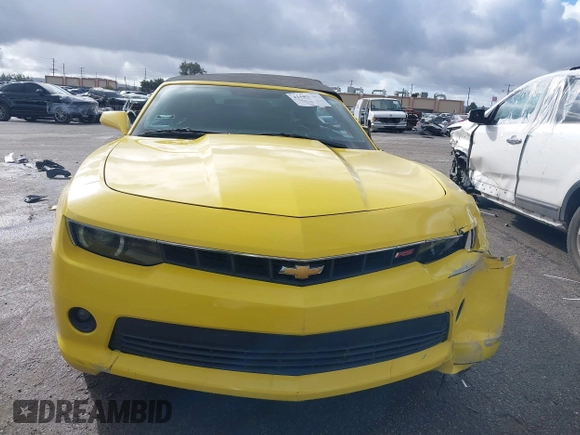 2015 Chevrolet Camaro LT with VIN 2G1FF3D3XF9207176, listed as a IAAI auction lot 41583330 with 96,753 mi miles. Bid and sale history available at carsss.com. Image 12.