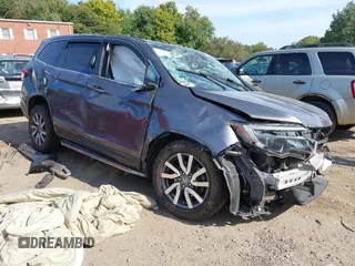 2021 Honda Pilot EX-L z VIN 5FNYF6H56MB010172, wystawiony jako IAAI lot #40323929 z przebiegiem 117 059 mil mil oraz . Historia ofert i sprzedaży dostępna na DreamBid. Obrazek 1.