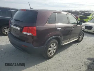 2012 Kia Sorento LX with VIN 5XYKT4A15CG254929, listed as a Copart auction lot 45902405 with 95,579 mi miles and Salvage Title. Bid and sale history available at DreamBid. Image 3.