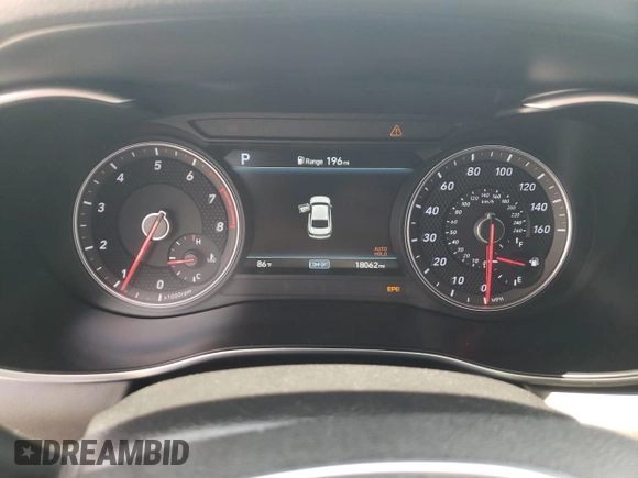 2021 Genesis G70 2.0T with VIN KMTG34LA7MU070211, listed as a Copart auction lot 59613564 with 18,062 mi miles and Salvage Title. Bid and sale history available at carsss.com. Image 9.