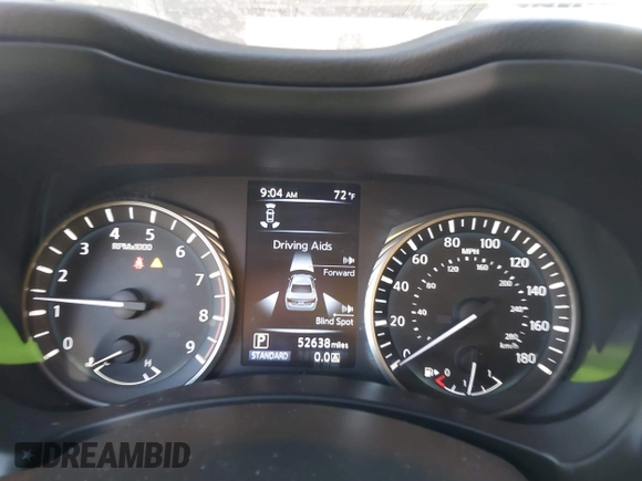 2019 Infiniti Q50 Luxe z VIN JN1EV7APXKM516277, wystawiony jako IAAI lot #41751440 z przebiegiem 52 638 mil mil oraz . Historia ofert i sprzedaży dostępna na DreamBid. Obrazek 7.