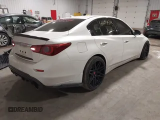 2017 Infiniti Q50 2.0t with VIN JN1CV7AR3HM681900, listed as a IAAI auction lot 41694543 with 158,028 mi miles. Bid and sale history available at carsss.com. Image 4.