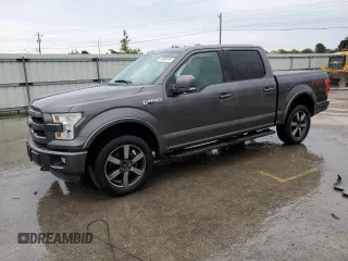 2015 Ford F-150 XLT with VIN 1FTEW1EF7FFB66447, listed as a Copart auction lot 55960855 with 166,518 mi miles and Salvage title. Bid and sale history available at DreamBid. Image 1.