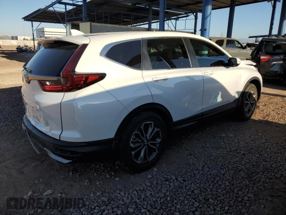 2022 Honda CR-V EX-L with VIN 2HKRW1H81NH404540, listed as a Copart auction lot 54071075 with 18,217 mi miles and Salvage Title. Bid and sale history available at carsss.com. Image 3.