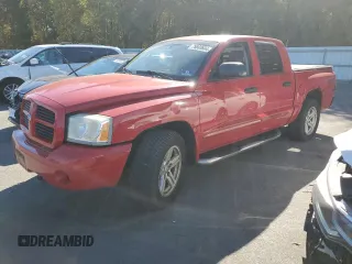 2007 Dodge Dakota SLT with VIN 1D7HW48N57S103881, listed as a Copart auction lot 75803604 with 194,688 mi miles and Salvage title. Bid and sale history available at DreamBid. Image 1.