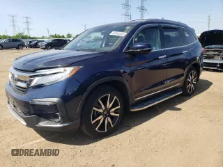 2020 Honda Pilot Elite with VIN 5FNYF6H01LB036357, listed as a Copart auction lot 58940645 with 42,365 mi miles and Salvage title. Bid and sale history available at DreamBid. Image 1.
