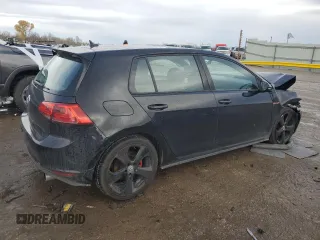 2015 Volkswagen GTI SE with VIN 3VW4T7AU1FM027908, listed as a Copart auction lot 81329894 with 61,315 mi miles and Salvage Title. Bid and sale history available at DreamBid. Image 3.