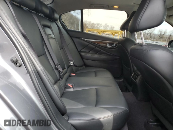 2019 Infiniti Q50 Luxe with VIN JN1EV7AR7KM557600, listed as a Copart auction lot 52033465 with 48,542 mi miles and Salvage title. Bid and sale history available at DreamBid. Image 10.
