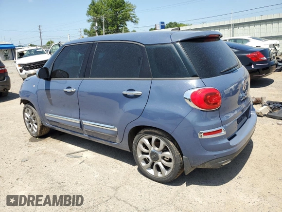 2018 FIAT 500L Lounge with VIN ZFBCFACH5JZ041498, listed as a Copart auction lot 65584135 with 114,632 mi miles and Salvage title. Bid and sale history available at DreamBid. Image 2.