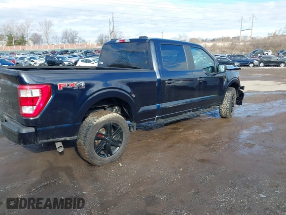 2023 Ford F-150 XL with VIN 1FTFW1E56PKE86556, listed as a IAAI auction lot 41486370 with 1 mi miles. Bid and sale history available at carsss.com. Image 4.