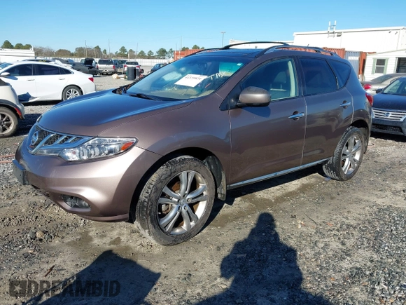 2011 Nissan Murano SL with VIN JN8AZ1MU3BW064244, listed as a IAAI auction lot 41339824 with 175,242 mi miles and . Bid and sale history available at carsss.com. Image 2.