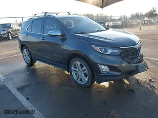 2018 Chevrolet Equinox Premier with VIN 2GNAXWEX7J6139051, listed as a IAAI auction lot 41216437 with 105,453 mi miles. Bid and sale history available at carsss.com. Image 1.