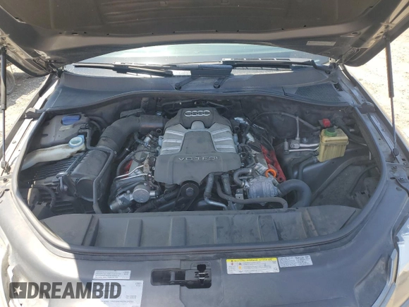 2011 Audi Q7 S line with VIN WA1DGAFE7BD007510, listed as a Copart auction lot 57494655 with 146,779 mi miles and Salvage title. Bid and sale history available at DreamBid. Image 12.