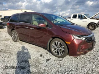 2021 Honda Odyssey Touring with VIN 5FNRL6H86MB021678, listed as a Copart auction lot 85002174 with 103,166 mi miles and Salvage Title. Bid and sale history available at carsss.com. Image 4.