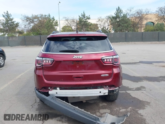 2020 Jeep Compass Latitude with VIN 3C4NJCBB3LT257809, listed as a IAAI auction lot 41736438 with 50,435 mi miles and . Bid and sale history available at DreamBid. Image 16.