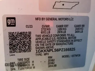 2023 GMC Acadia Denali with VIN 1GKKNPLS6PZ166825, listed as a Copart auction lot 52441385 with 28,864 mi miles and Salvage title. Bid and sale history available at DreamBid. Image 15.