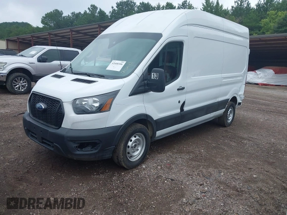 2023 Ford Transit Cargo with VIN 1FTBR1X8XPKA13479, listed as a IAAI auction lot 42608306 with 61,767 mi miles and . Bid and sale history available at DreamBid. Image 17.