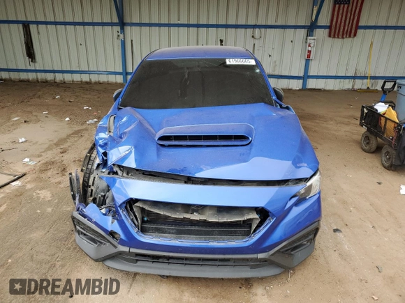 2022 Subaru WRX Premium with VIN JF1VBAF6XN9027748, listed as a Copart auction lot 61966665 with 45,174 mi miles and Salvage title. Bid and sale history available at DreamBid. Image 5.