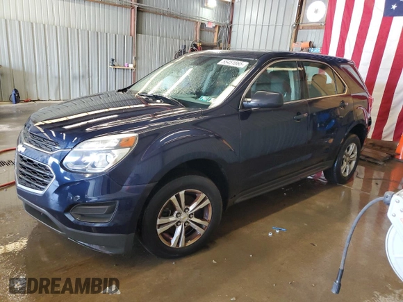 2016 Chevrolet Equinox LS with VIN 2GNFLEEKXG6171517, listed as a Copart auction lot 55451865 with 186,375 mi miles and Clean Title. Bid and sale history available at DreamBid. Image 1.