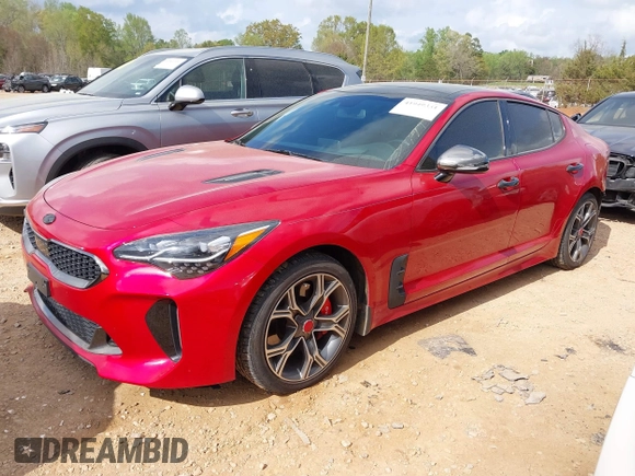 2018 Kia Stinger GT2 with VIN KNAE55LC9J6016042, listed as a IAAI auction lot 41949331 with 69,558 mi miles. Bid and sale history available at carsss.com. Image 18.