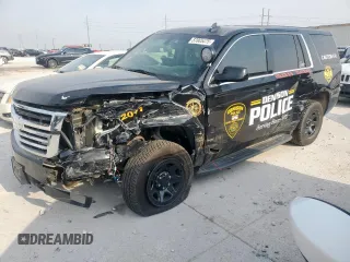 2020 Chevrolet Tahoe Commercial with VIN 1GNLCDEC7LR298228, listed as a Copart auction lot 57065475 with Not provided miles and Salvage title. Bid and sale history available at DreamBid. Image 1.
