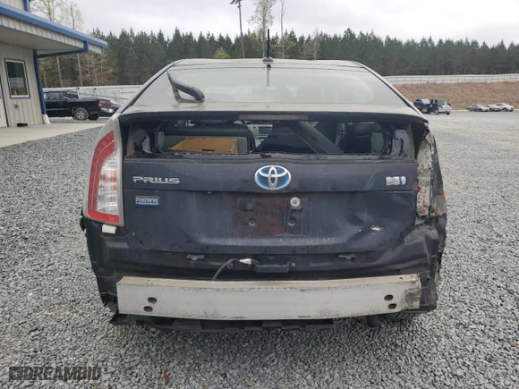 2013 Toyota Prius One with VIN JTDKN3DU6D5614472, listed as a Copart auction lot 51570555 with 225,481 mi miles and Salvage Title. Bid and sale history available at carsss.com. Image 6.