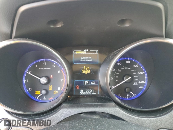2016 Subaru Outback 2.5i Premium with VIN 4S4BSAFC1G3310625, listed as a Copart auction lot 53788545 with 68,365 mi miles and Salvage Title. Bid and sale history available at carsss.com. Image 9.