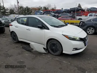 2025 Nissan LEAF SV Plus with VIN 1N4CZ1CV2SC559072, listed as a Copart auction lot 88994255 with 2,929 mi miles and Salvage Title. Bid and sale history available at carsss.com. Image 4.