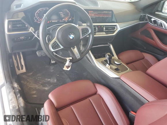 2022 BMW 4 Series 430i with VIN WBA53AP02NCK07114, listed as a Copart auction lot 72382224 with 45,268 mi miles and Salvage Title. Bid and sale history available at carsss.com. Image 8.