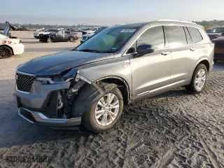 2022 Cadillac XT6 Luxury with VIN 1GYKPAR47NZ105910, listed as a Copart auction lot 78254814 with 61,522 mi miles and Salvage Title. Bid and sale history available at carsss.com. Image 1.