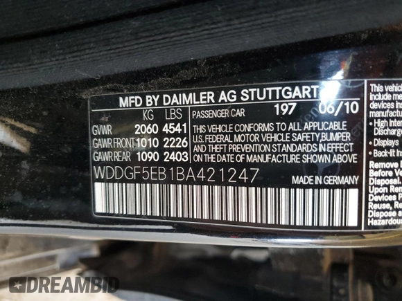 2011 Mercedes-Benz C 300 Sport z VIN WDDGF5EB1BA421247, wystawiony jako Copart lot #62767035 z przebiegiem 159 276 mil mil oraz Czysty tytuł • Clean title. Historia ofert i sprzedaży dostępna na DreamBid. Obrazek 12.
