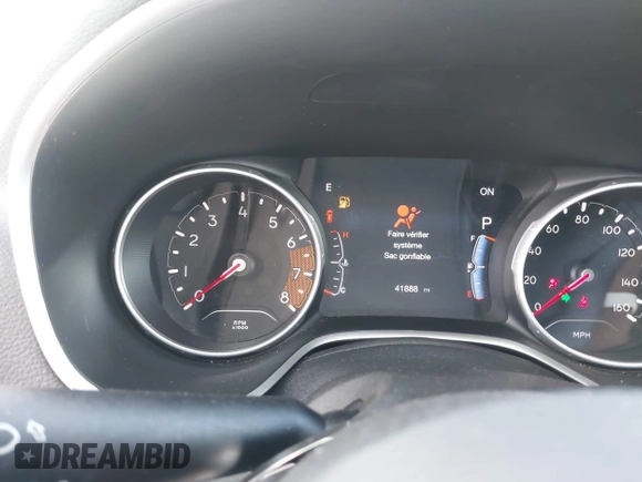 2018 Jeep Compass Limited with VIN 3C4NJDCB0JT314422, listed as a IAAI auction lot 42020523 with 41,888 mi miles and . Bid and sale history available at DreamBid. Image 7.