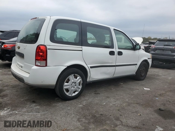 2007 Chevrolet Uplander LS z VIN 1GNDU23157D169978, wystawiony jako Copart lot #77988574 z przebiegiem 44 545 mil mil oraz Czysty tytuł • Clean title. Historia ofert i sprzedaży dostępna na DreamBid. Obrazek 3.