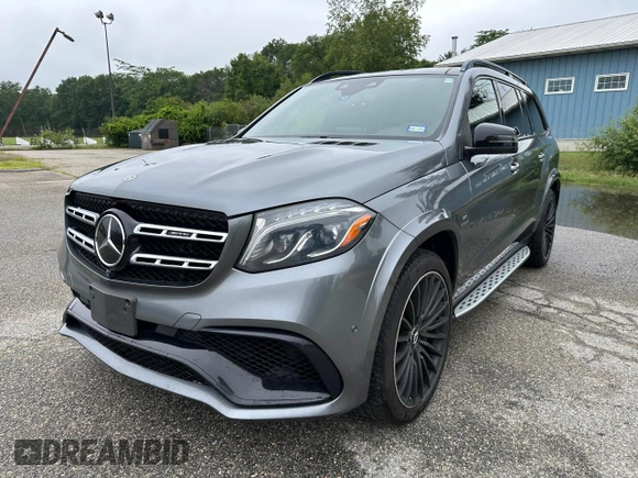 2019 Mercedes-Benz GLS 63 AMG with VIN 4JGDF7FE8KB219514, listed as a Copart auction lot 63533595 with 206,276 mi miles and Clean title. Bid and sale history available at DreamBid. Image 1.
