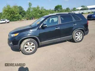 2013 Kia Sorento LX with VIN 5XYKT3A67DG393578, listed as a Copart auction lot 63515725 with 118,168 mi miles and Clean title. Bid and sale history available at DreamBid. Image 1.