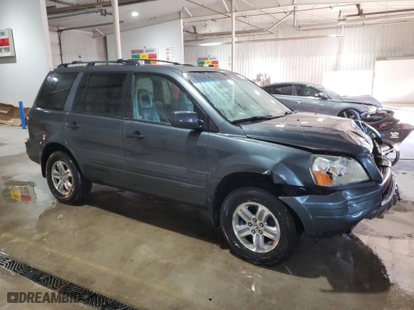2005 Honda Pilot EX-L with NAVI with VIN 2HKYF18775H548533, listed as a Copart auction lot 48636845 with 267,889 mi miles and Salvage Title. Bid and sale history available at carsss.com. Image 4.